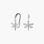 Pendientes largos libélula de plata 1ª ley circonitas 19 mm