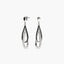 Pendientes largos de plata 1ª ley circonitas 40 mm
