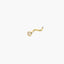 Piercing de nariz de oro 18K circonita 10 mm