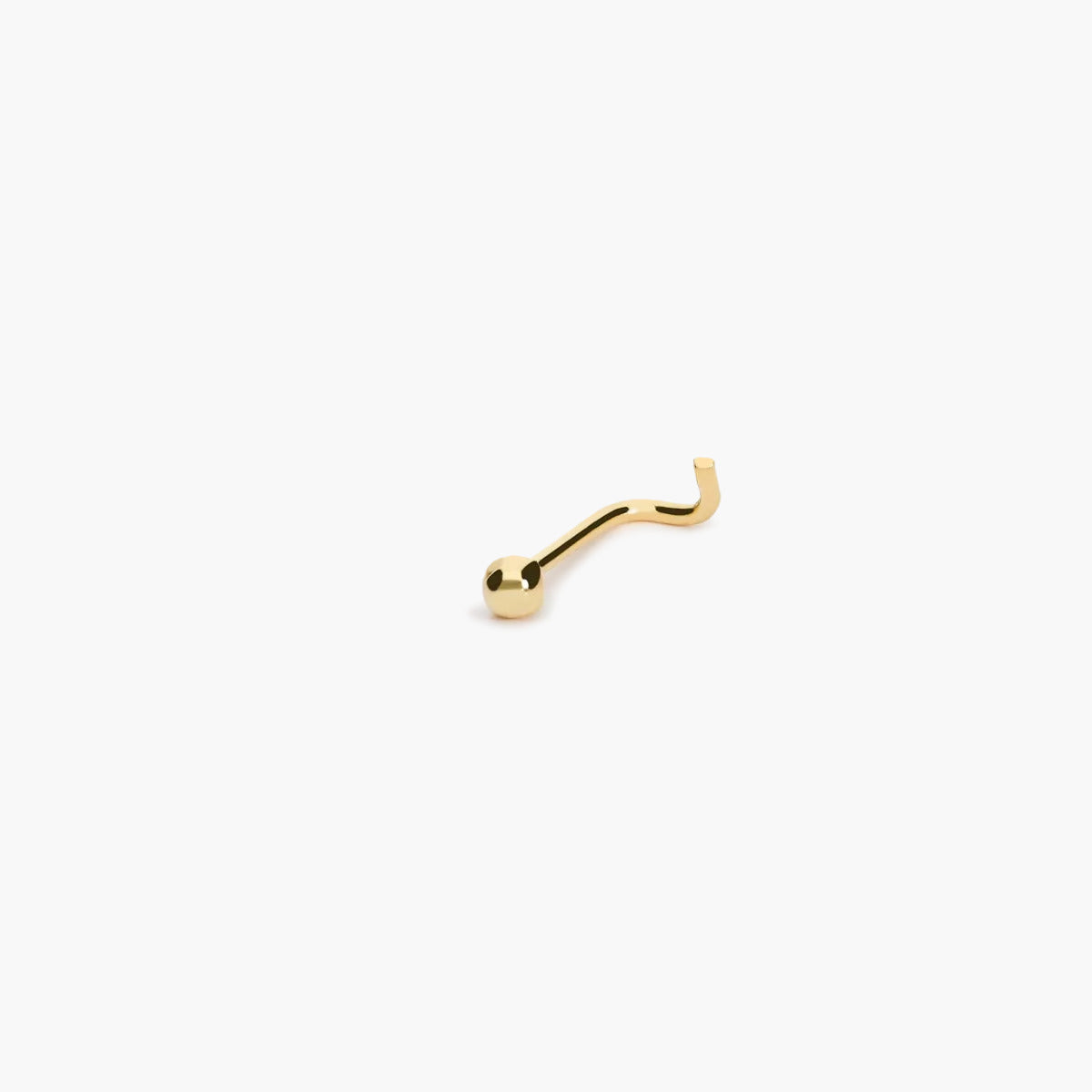Piercing de nariz de oro 18K bola 10 mm
