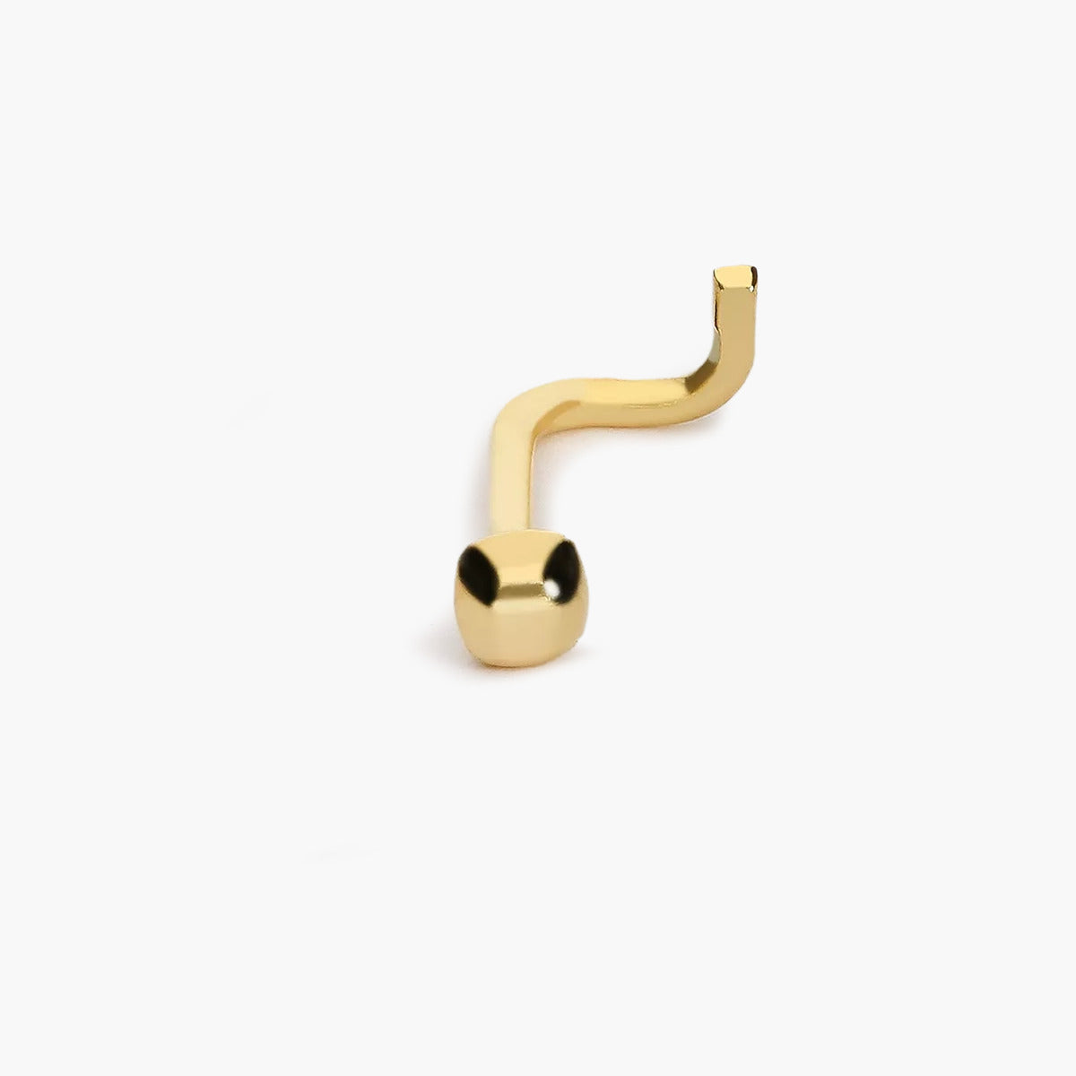 Piercing de nariz de oro 18K bola 10 mm