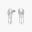 Pendientes de plata 1ª ley topacio blanco 17,5x11 mm BLOWN
