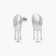 Pendientes de plata 1ª ley topacio blanco 17,5x11 mm BLOWN