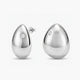Pendientes con forma lágrima de plata 1ª ley topacio blanco 30x23 mm BLOWN