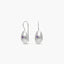 Pendientes largos de plata 1ª ley amatista violeta 30 mm BLOWN