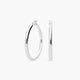Pendientes de aro liso de plata 1ª ley 45 mm