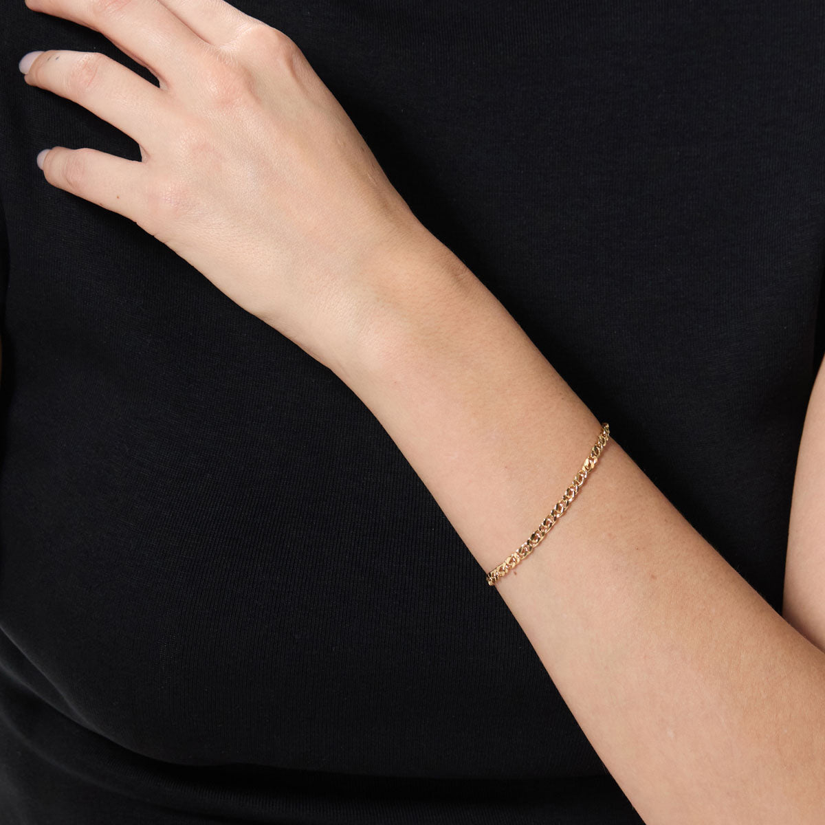 Pulsera de oro 18K 19 cm