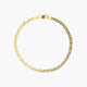 Pulsera de oro 18K tigre diamantado 19 cm
