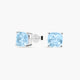 Pendientes de plata 1ª ley topacio azul 7 mm PRISM
