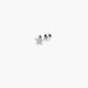 Piercing de oreja de plata 1ª ley estrella circonitas 4 mm