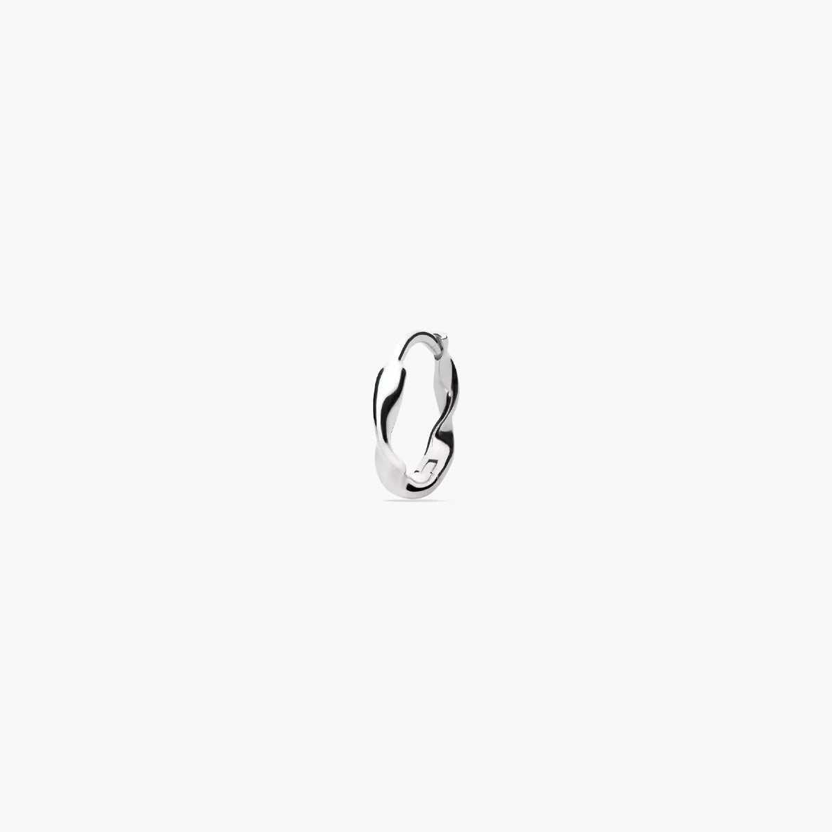 Piercing de oreja de plata 1ª ley aro 11 mm