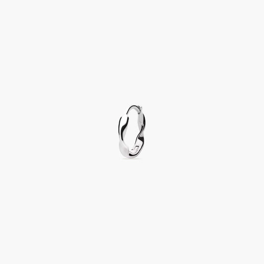 Piercing de oreja de plata 1ª ley aro 11 mm