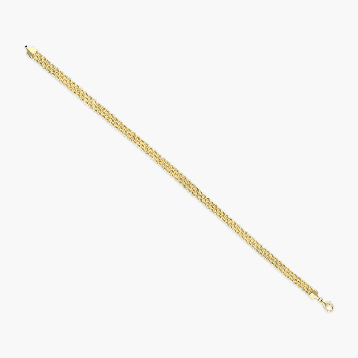 Pulsera de oro 18K 19 cm DOUBLE ROPE