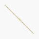 Pulsera esclava de oro 18K con chapa oval 17 cm