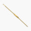 Pulsera esclava de oro 18K con chapa oval 15 cm