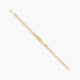 Pulsera esclava de oro 18K con chapa oval 17 cm