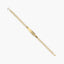 Pulsera esclava de oro 18K con chapa oval 19 cm