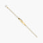 Pulsera esclava infantil de oro 18K con chapa oval 12-13 cm