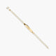 Pulsera esclava infantil de oro 18K con chapa oval 12-13 cm