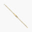 Pulsera esclava de oro 18K con chapa oval 17 cm