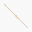 Pulsera esclava infantil de oro 18K con chapa oval 13 cm
