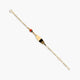 Pulsera esclava de oro 18K con chapa oval y motivo de mariquita para bebé 11-13 cm