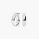 Pendientes de aro liso de plata 1ª ley 15 mm