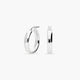 Pendientes de aro liso de plata 1ª ley 20 mm