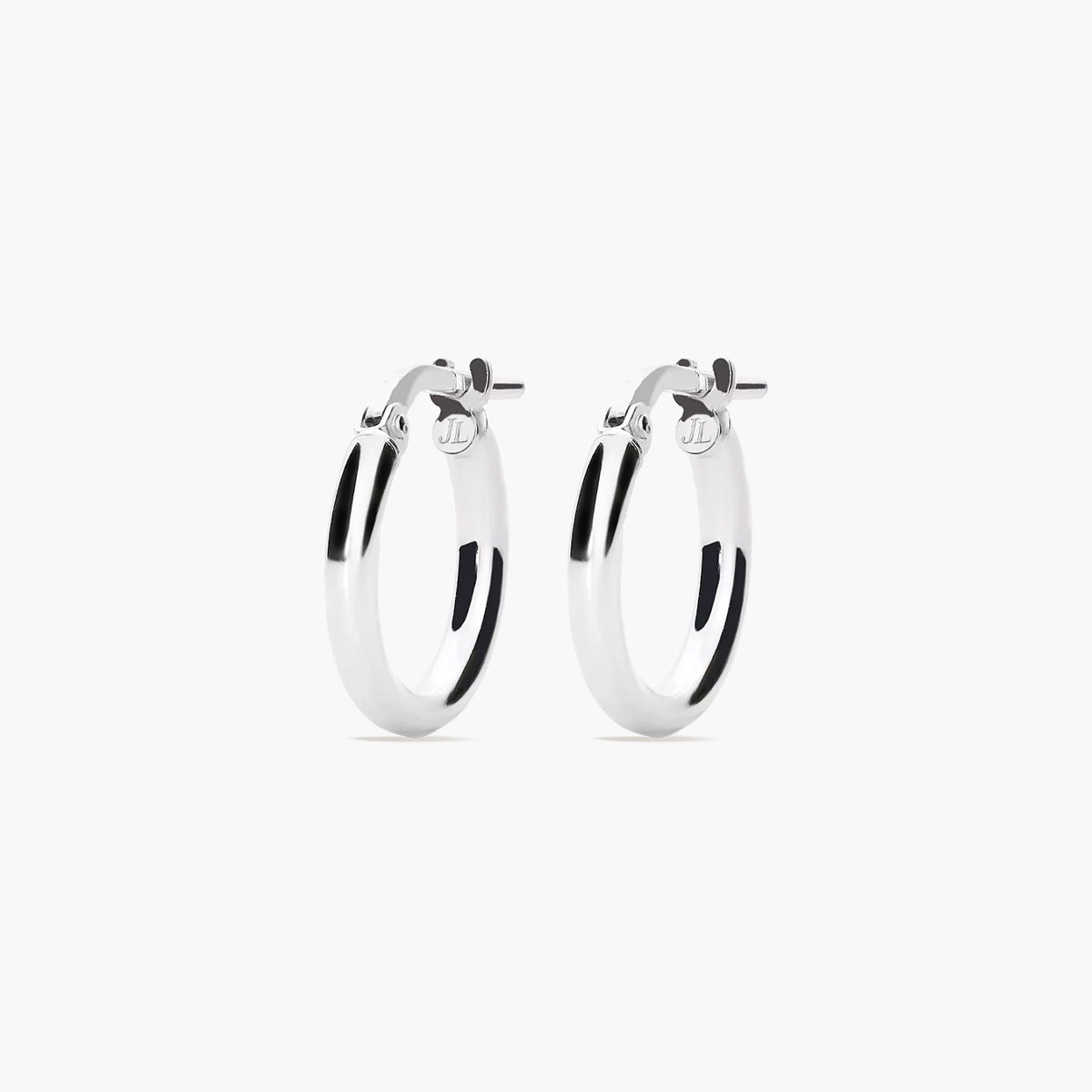 Pendientes de aro de plata 1ª ley 15 mm