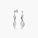 Pendientes largos de plata 1ª ley circonitas 30 mm