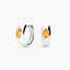 Pendientes de aro de plata 1ª ley citrino 17 mm GLIMMERS