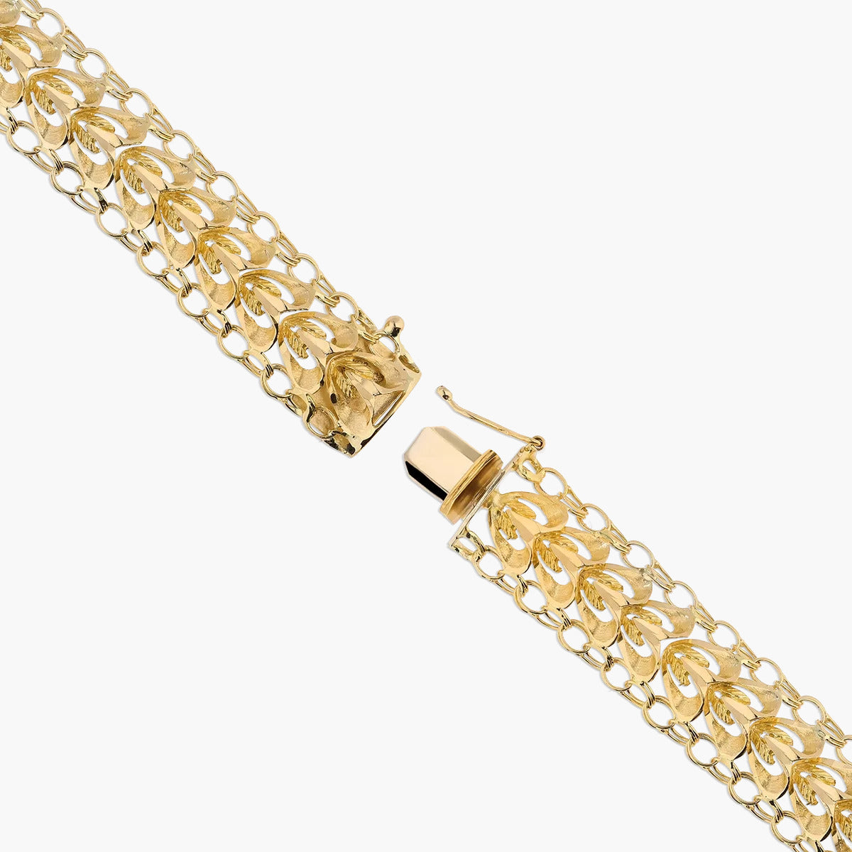 Pulsera de oro 18K espiga 19 cm