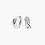 Pendientes de plata 1ª ley tipo aro circonitas 16 mm