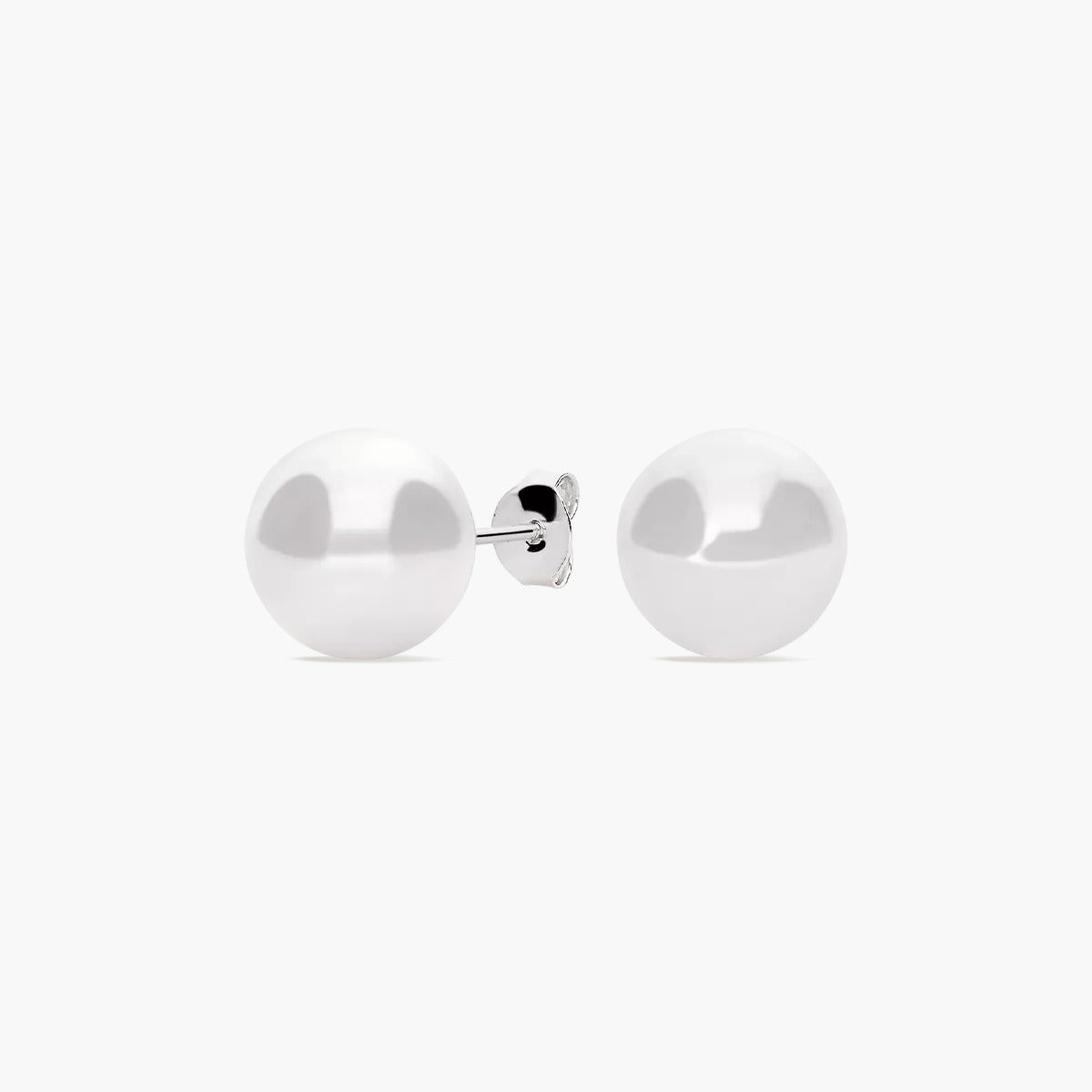 Pendientes de plata 1ª ley con perlas 10 mm