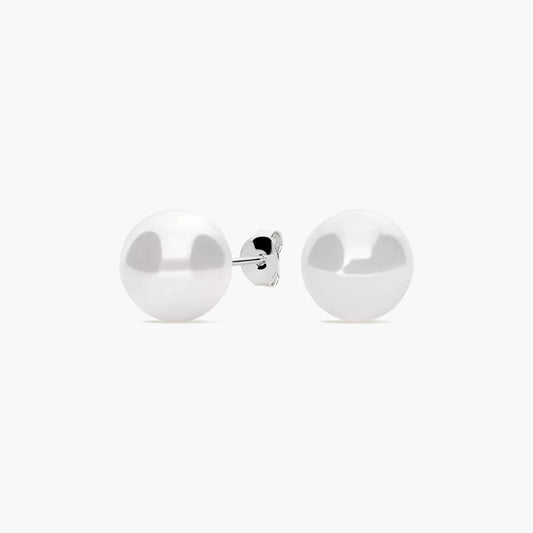Pendientes de plata 1ª ley con perlas 10 mm