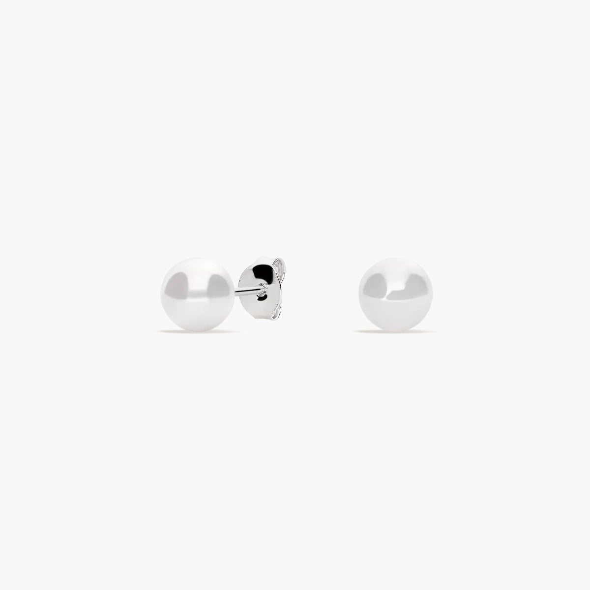 Pendientes de plata 1ª ley con perlas 6 mm