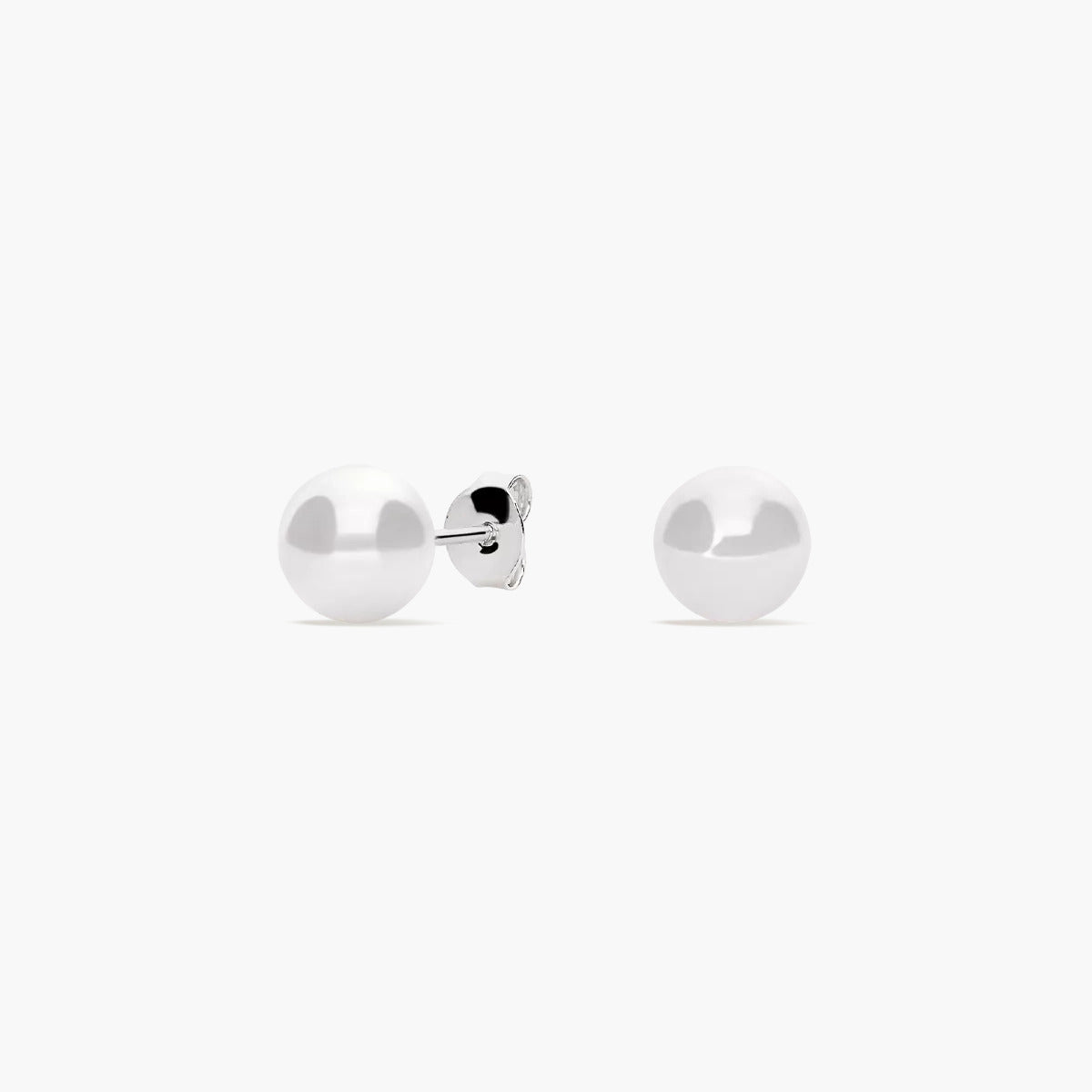 Pendientes de plata 1ª ley con perlas 7 mm