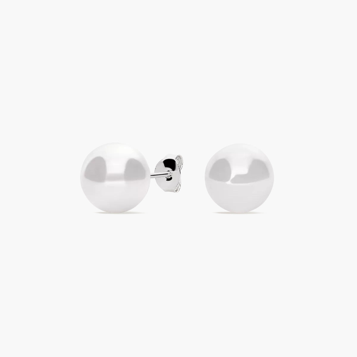 Pendientes de plata 1ª ley con perlas 9 mm