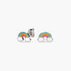 Pendientes arco iris de plata 1ª ley 5 mm