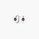 Pendientes de aro mariquita de plata 1ª ley