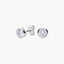 Pendientes redondos de plata 1ª ley circonita 5 mm