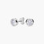 Pendientes redondos de plata 1ª ley circonita 7 mm