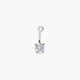 Piercing de ombligo de plata 1ª ley circonita 20 mm