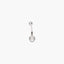 Piercing de ombligo de plata 1ª ley circonita 22 mm