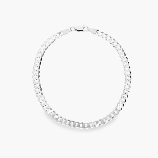 Pulsera de plata 1ª ley eslabón barbada 20 cm