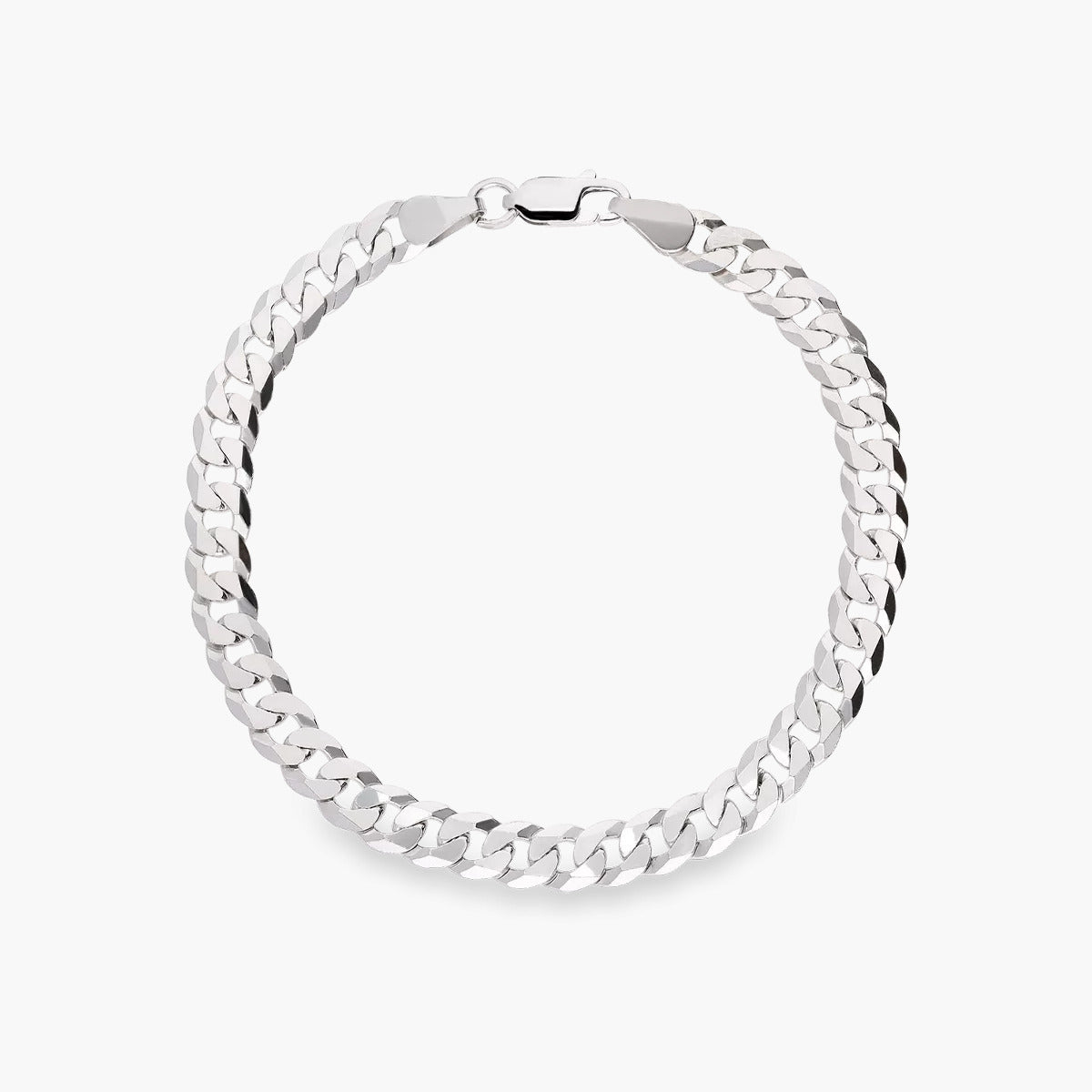 Pulsera de plata 1ª ley barbada 20 cm 