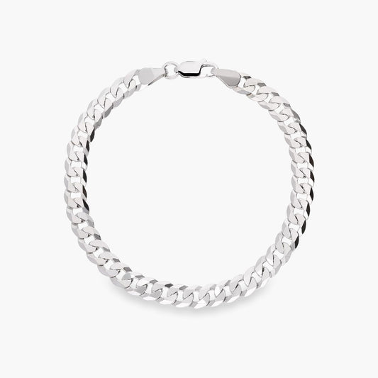 Pulsera de plata 1ª ley barbada 20 cm 
