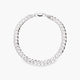 Pulsera de plata 1ª ley barbada 20 cm 