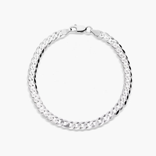 Pulsera de plata 1ª ley barbada 20 cm 