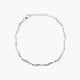 Pulsera de plata 1ª ley circonitas 17-20 cm